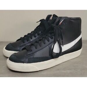 Nike Blazer Mid '77 Vintage Mens Size 8 Shoes Black White Sail BQ6806-002